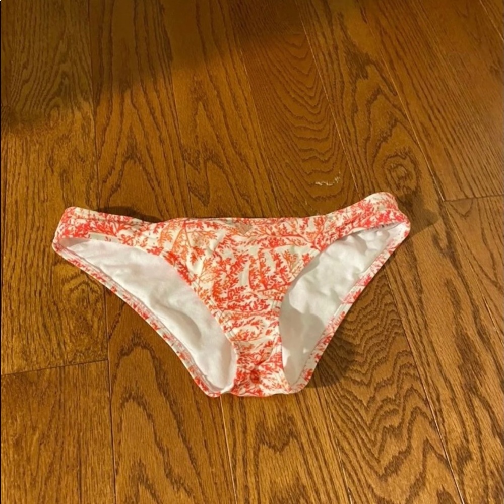 coral print bikini bottom